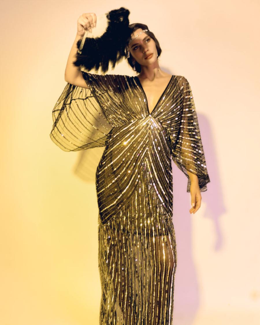 Midnight Sequin & Onyx Plume - фото 1