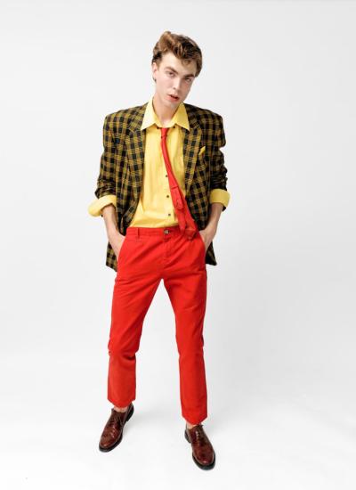 Mustard Grid & Crimson Flare Mustard Grid & Crimson Flare - фото 2