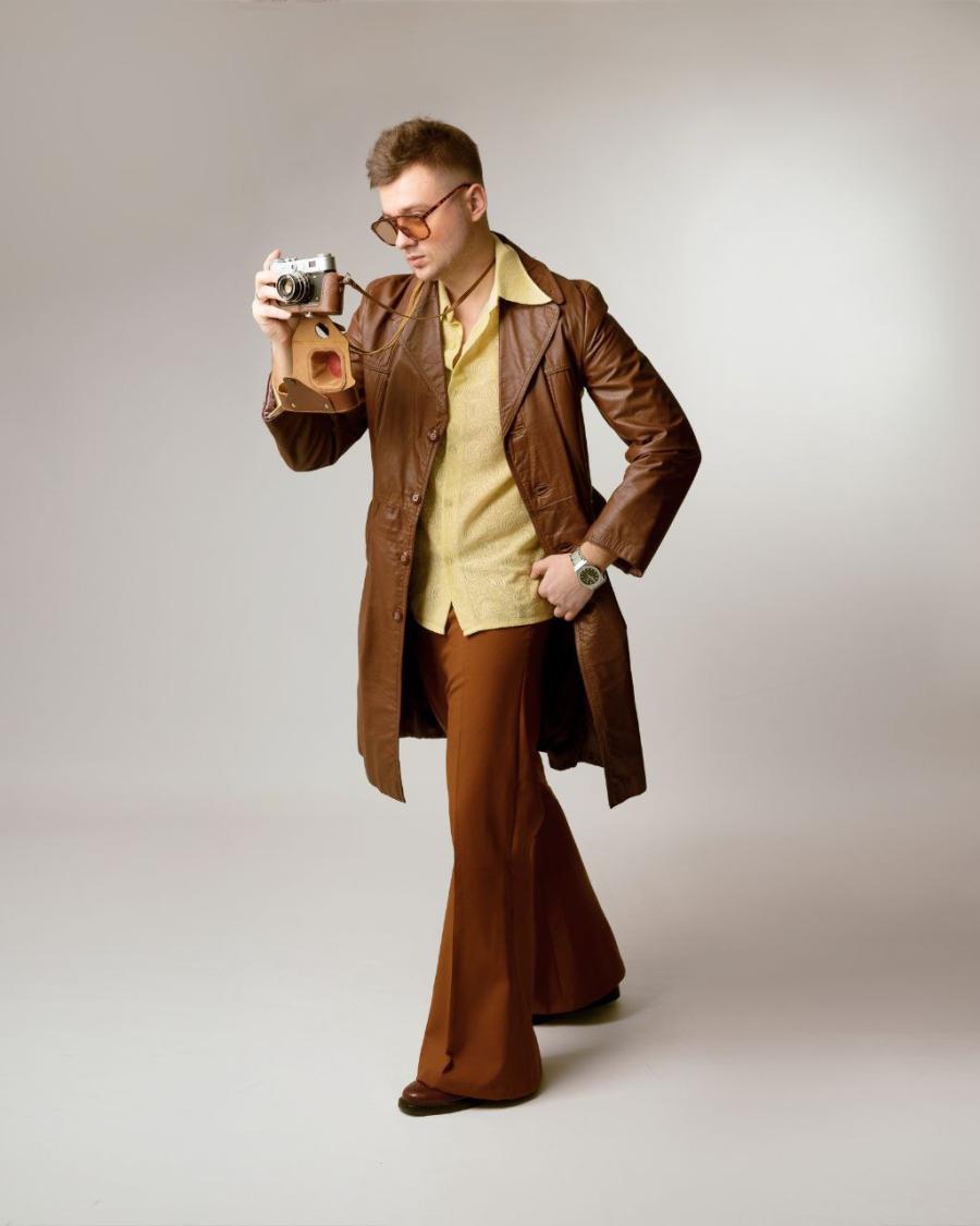 Назва образу: Vintage Leather Sophisticate - фото 1