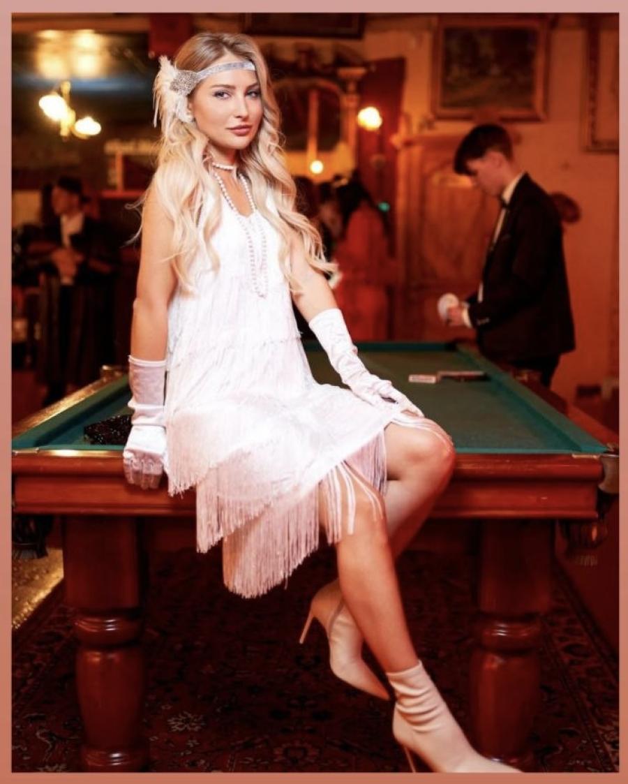 White Flapper Glitz - фото 1