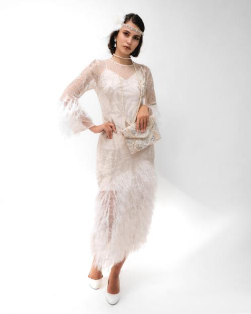 White Pearl Feather Blossom - фото 1