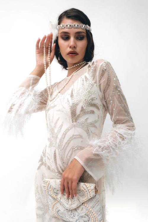 White Pearl Feather Blossom - фото 3